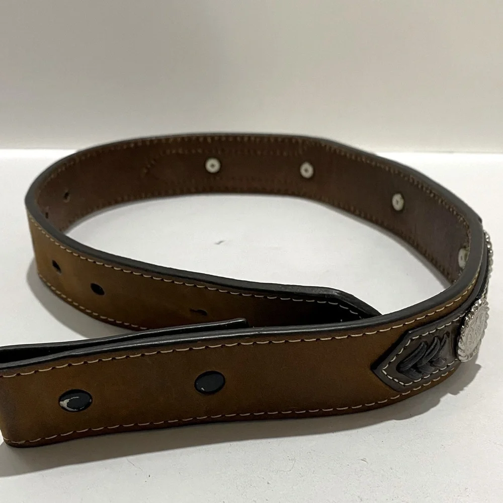 Cavenders Leather Belt Size 20 Brown 1.25